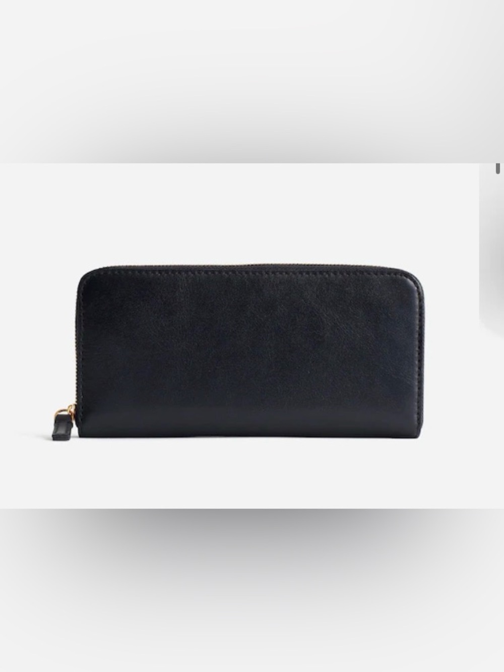 Madewell continental zip wallet English saddle